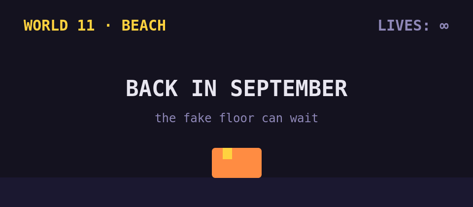 WORLD 11 · BEACH · BACK IN SEPTEMBER