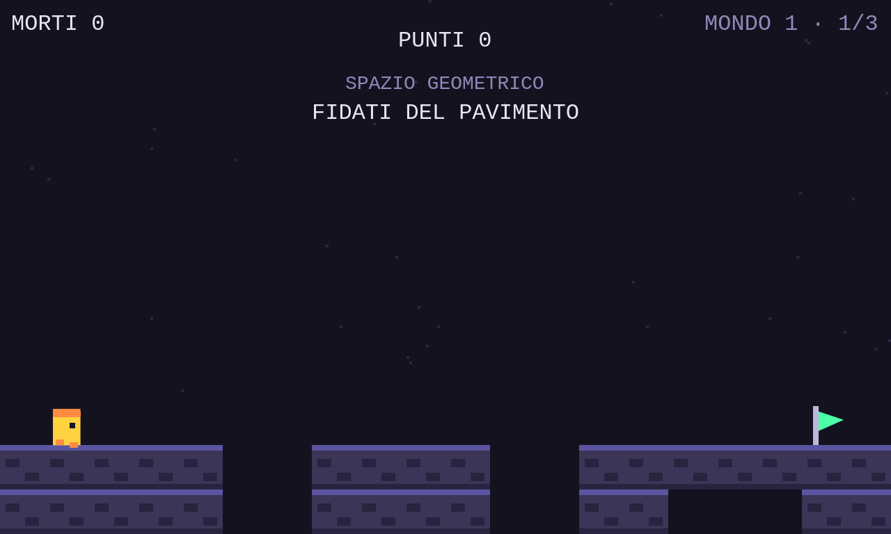 Mondo 1, livello Fidati del pavimento